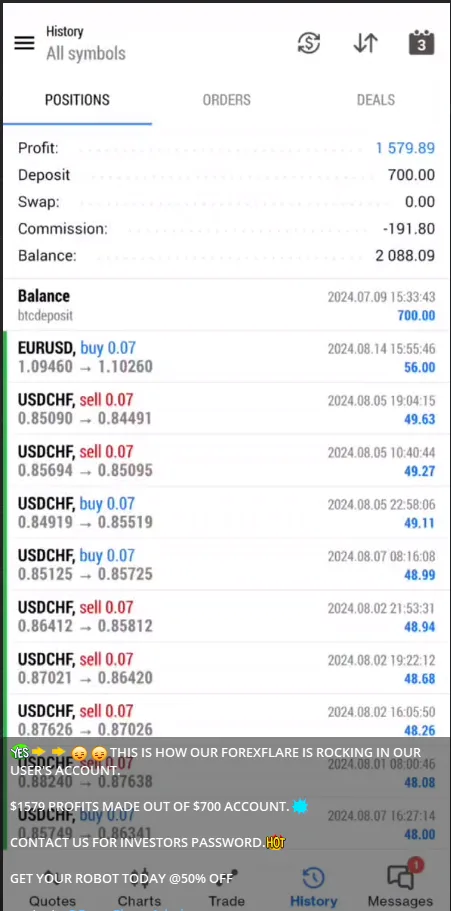 Forex flare RoBoT MT5 Unlimited with SetFiles - Image 4